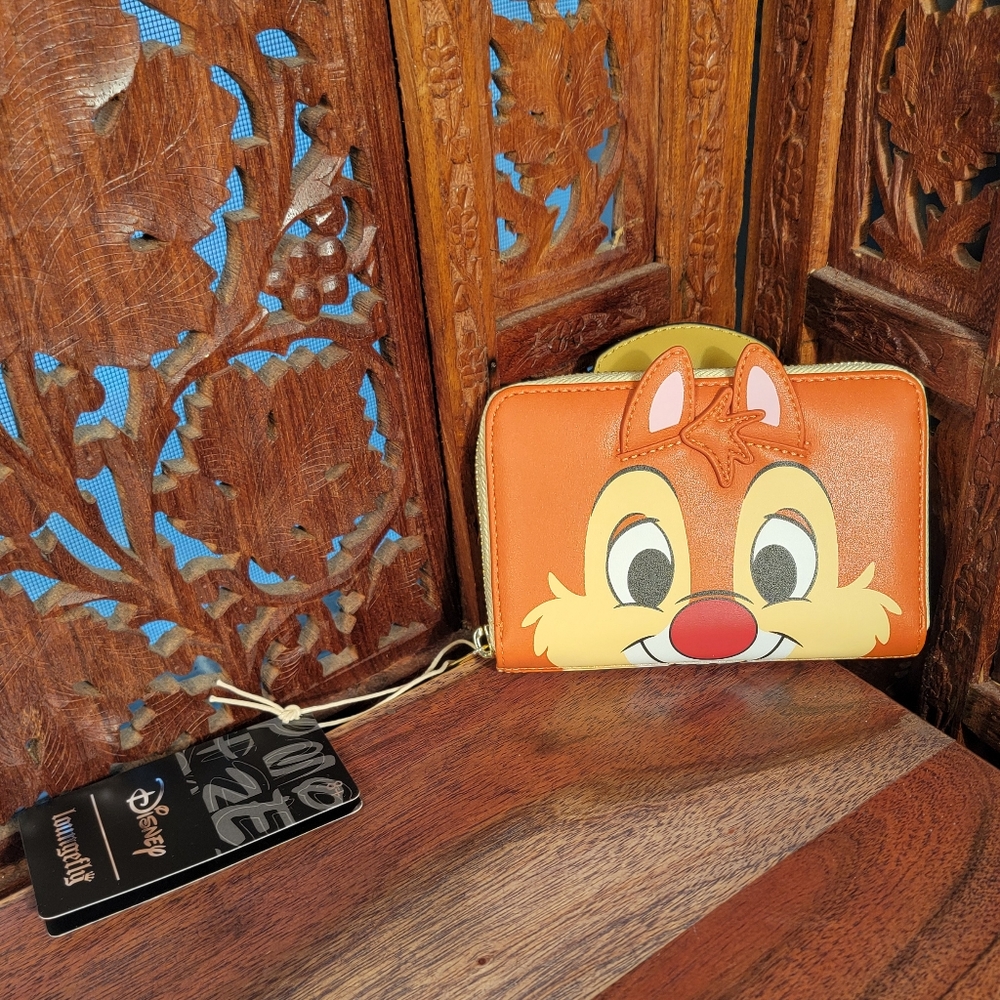 NWT Disney Loungefly Chip and Dale Wallet